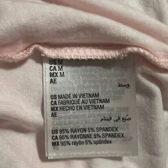 INC Women s Pink Tie-Dye Button Down Top Pajama Shirt Medium NWT - Picture 6 of 7